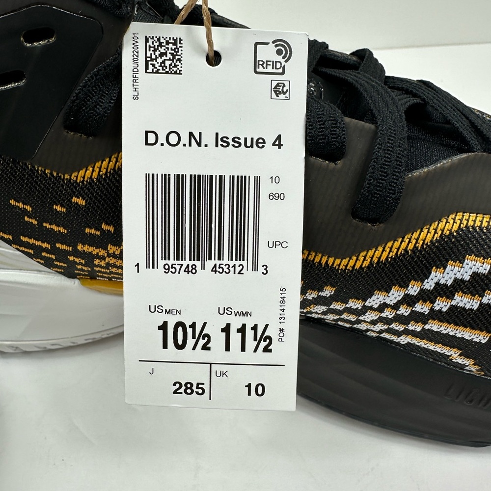 Men’s Rare Adidas DON Issue 4 Tiger US 10.5 Grambling State - Picture 10 of 10